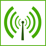 eco green wifi pollution icon